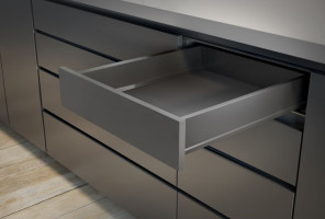 Ящик GTV Модерн Бокс PRO L-450, низкий H-84мм, Антрацит PB-MBPRO-KPL450A